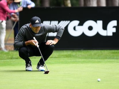 Sergio García, este jueves durante la primera ronda del torneo de Londres.