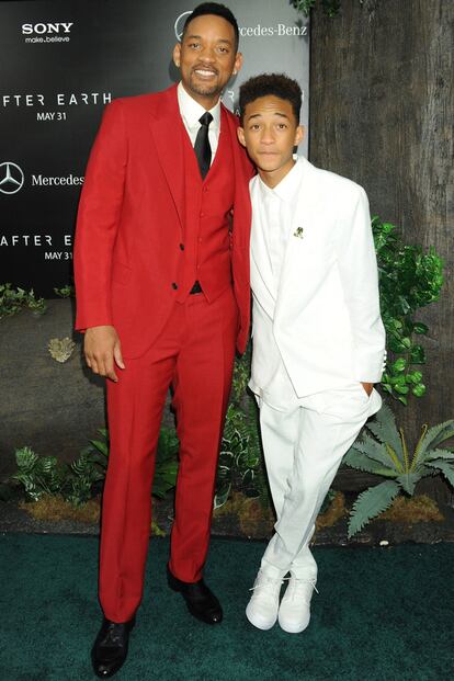 Will Smith siempre que puede presume de sus hijos. En la imagen con Jaden, el varón de los hermanos.