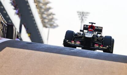 Kimi Raikkonen, en los entrenamientos de Abu Dabi.