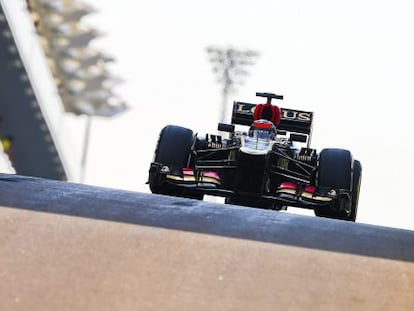 Kimi Raikkonen, en los entrenamientos de Abu Dabi.