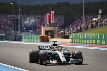 Lewis Hamilton durante el GP de Francia 2018 de Fórmula 1 en el circuito Paul Ricard.