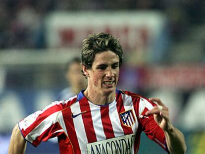Fernando Torres, en un partido de esta temporada en el Calderón.