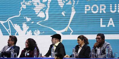 Un momento del congreso de las FARC.