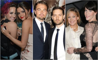 Demi Lovato, Selena Gomez, Leonardo DiCaprio, Tobey Maguire, Kate Hudson y Liv Tyler.