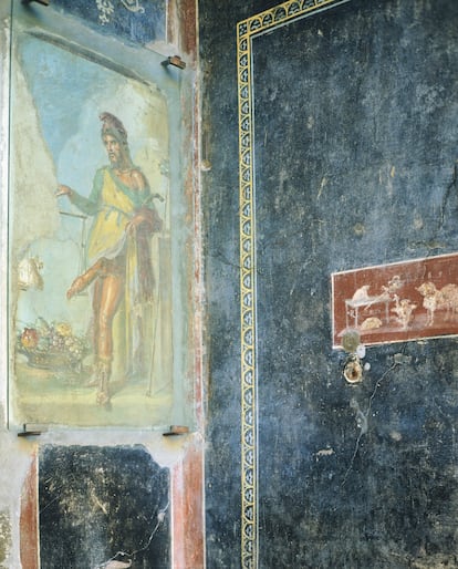 Fresco del dios Príapo.