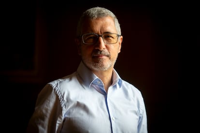 El asturiano Hugo Morán, durante la entrevista.