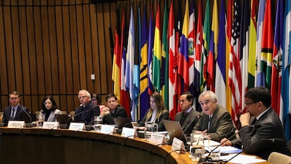 Presentación del informe anual de la CEPAL, en Santiago, Chile, este jueves.