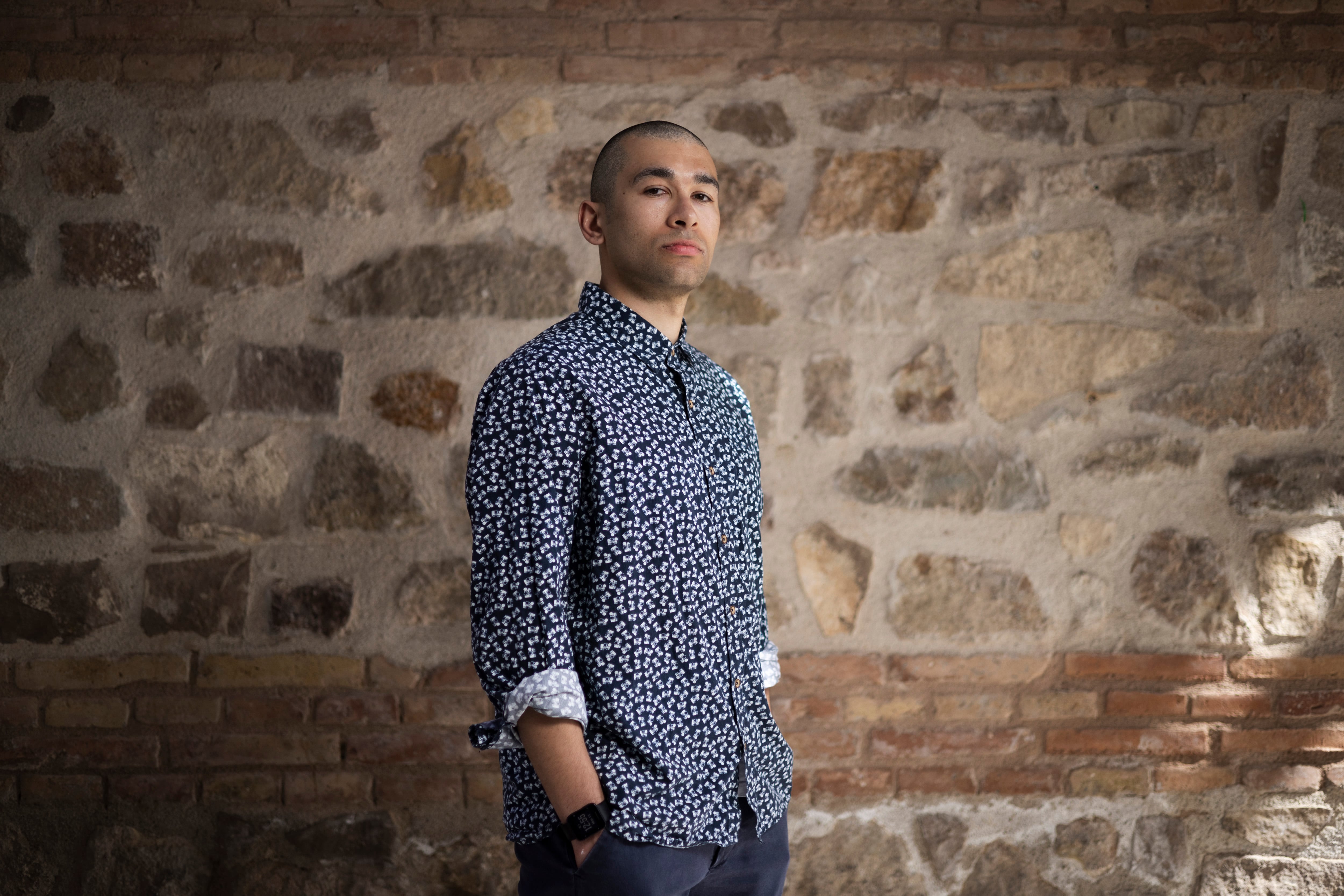 El historiador Jake Richards en la sede del  Centre de Cultura Contemporània de Barcelona (CCCB), el pasado 13 de abril.