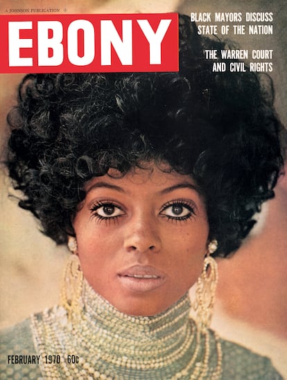 La portada de la revista Ebony con Diana Ross, en febrero de 1970; la cantante, que entonces tenía 26 años, explicaba en la revista por qué abandonaba The Supremes pocas semanas después de su última actuación con el trío.