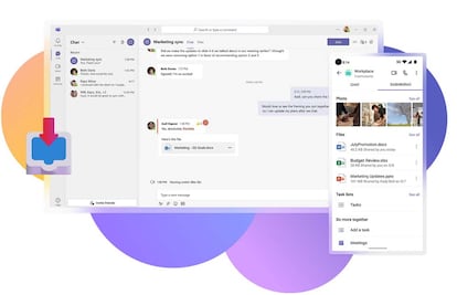 Application Microsoft Teams para Windows