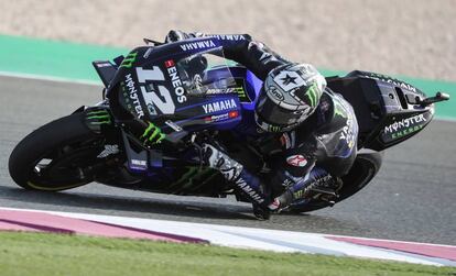 Maverick Viñales, en el circuito de Losail.