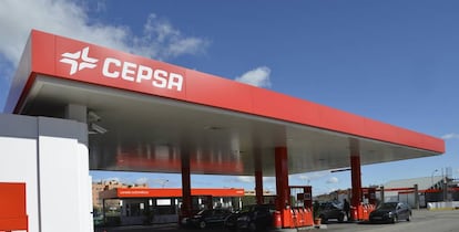 Un gasolinera de Cepsa. 