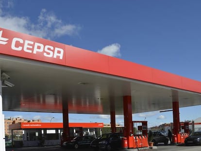 Un gasolinera de Cepsa. 