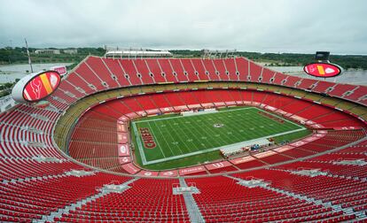 El Arrowhead Stadium, en Kansas City, Missouri, con una capacidad para más de 79.000 espectadores.