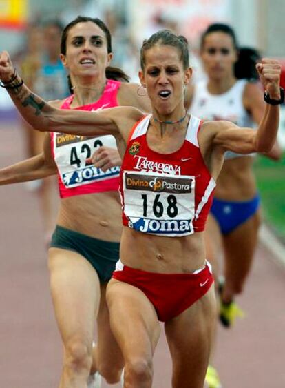 Natalia Rodríguez, al ganar los 1.500 metros.