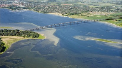 Recreación del futuro enlace de Frederikssund, en Dinamarca.