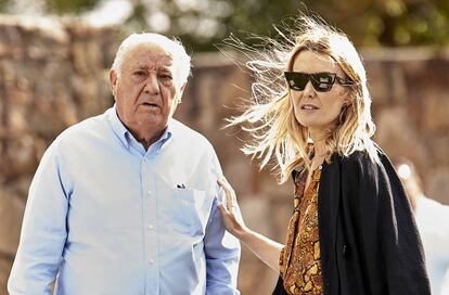 Amancio Ortega y su hija menor, Marta Ortega.