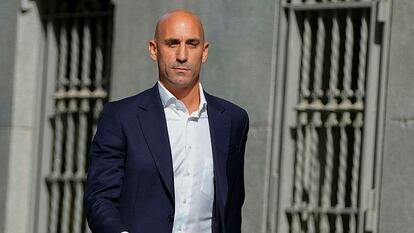 Luis Rubiales, en la Audiencia Nacional el pasado septiembre.