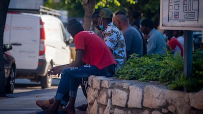 Trabajadores temporeros en la ciudad de Fraga (Huesca),