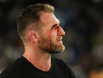 Kieran Read, tras perder Nueva Zelanda con Inglaterra en la semifinal del Mundial.