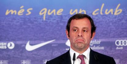 Rosell, en su etapa de presidente del Barça