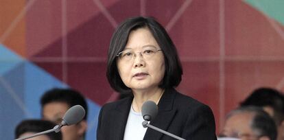 La presidenta de Taiw&aacute;n, Tsai Ing-wen, en una foto de archivo tomada a principios de octubre.