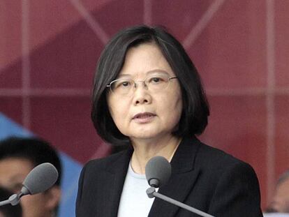 La presidenta de Taiw&aacute;n, Tsai Ing-wen, en una foto de archivo tomada a principios de octubre.