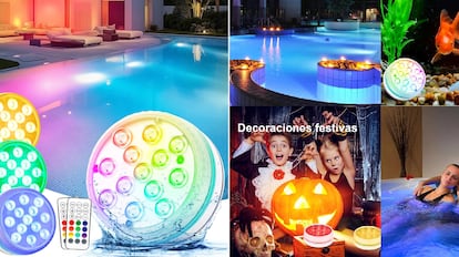 luces sumergibles para fuentes de agua