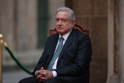 Andrés Manuel López Obrador, presidente de México, en Palacio Nacional.