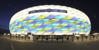 Imagen exterior del Allianz Arena.