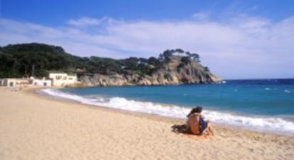 Playa del Castell, en Palamós (Girona).