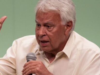 Felipe Gonz&aacute;lez, el pasado julio.