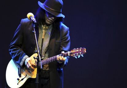 Sixto Rodríguez en un concierto de Johannesburgo.