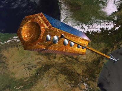 Simulación del satelite español PAZ.