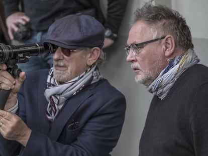 Steven Spielberg, durante a filmagem de ‘The Post