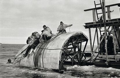El rodaje de Moby Dick captado por Erich Lessing durante 1954 en localizaciones de las Islas Canarias.