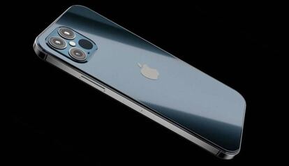 Diseño de concepto de un iPhone 12 Pro Max.
