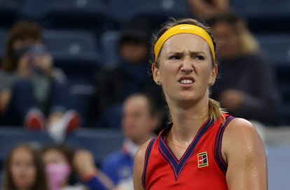 Azarenka, durante el reciente partido contra Paolini.