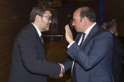 Miguel Sánchez, de Ciudadanos, y Pedro Antonio Sánchez, del PP, en una imagen de archivo.