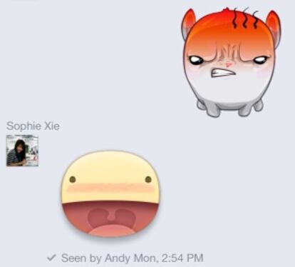 Los emoticonos de Facebook.