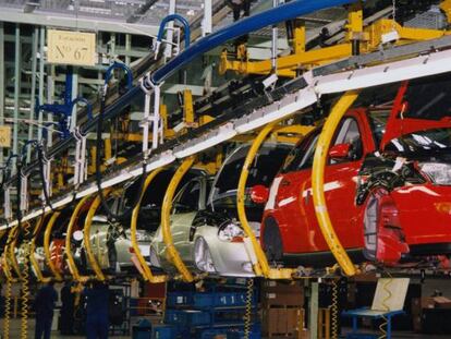 Línea de producción de Ford en Almussafes.