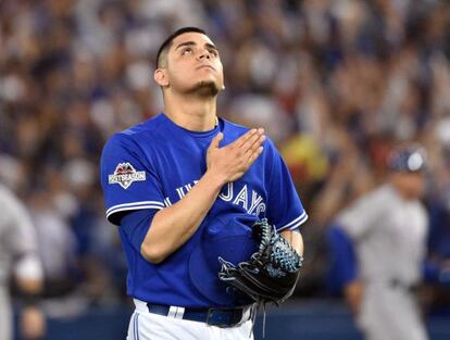 El pitcher mexicano Roberto Osuna.