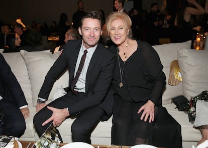 Hugh Jackman y su exesposa Deborra-Lee Furness en 2017 en Nueva York.