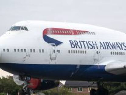 Un avión Boeing 747 de British Airways.