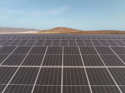 Planta fotovoltaica Telde IV, de Naturgy, en Gran Canaria. (foto cedida por la compañía)