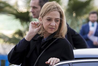 La infanta Cristina a su llegada a la vista oral del caso Nóos.