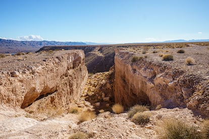 La obra 'Double Negative', ubicada ya en uno de los páramos desiertos de Nevada, en 2021.