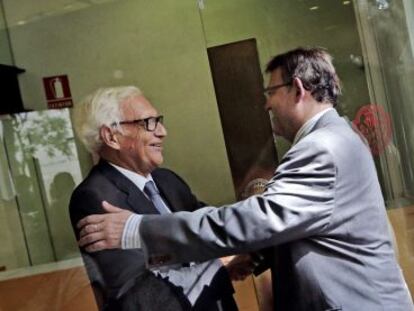 Ximo Puig con el Síndic Major de Comptes, Rafael Vicente Queralt.