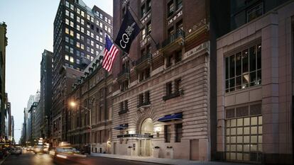 Vista exterior del Club Quarters Hotel Times Square, en Nueva York.