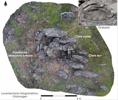 Aerial view of the findings.